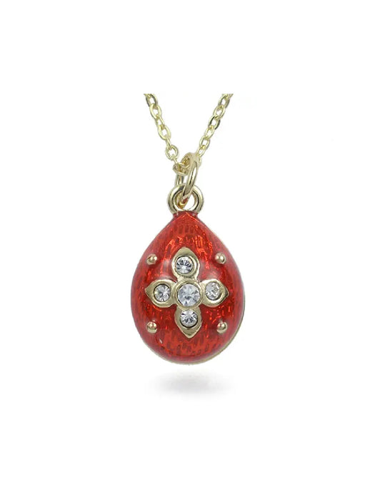 Faberge Egg Pendant Necklaces by Museum Reproductions | Red | Light Years