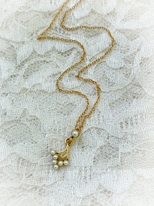 Art Nouveau Pearl Spray Necklace by Museum Reproductions | Light Years
