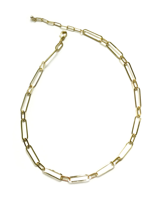 Oval Linked Chain Necklace | 16” 18” Gold Plated Chain | Light Years