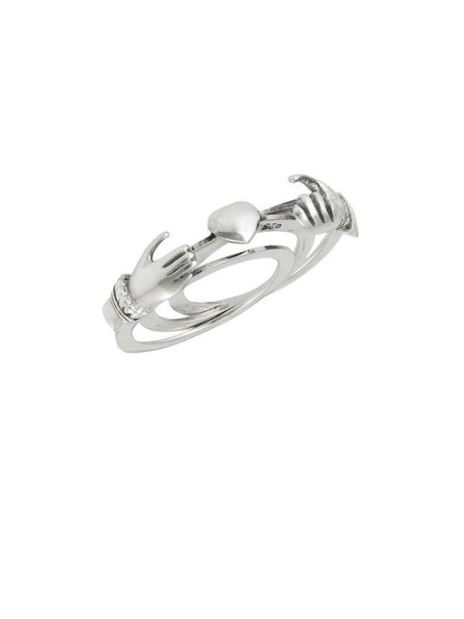 Hands and Heart Ring | Sterling Silver Fede Claddaugh | Light Years