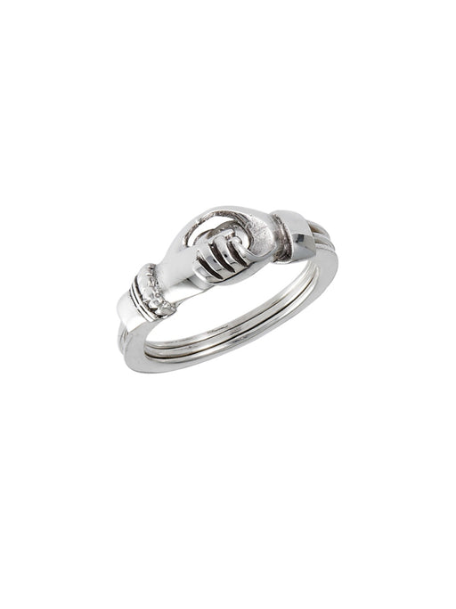 Hands and Heart Ring | Sterling Silver Fede Claddaugh | Light Years