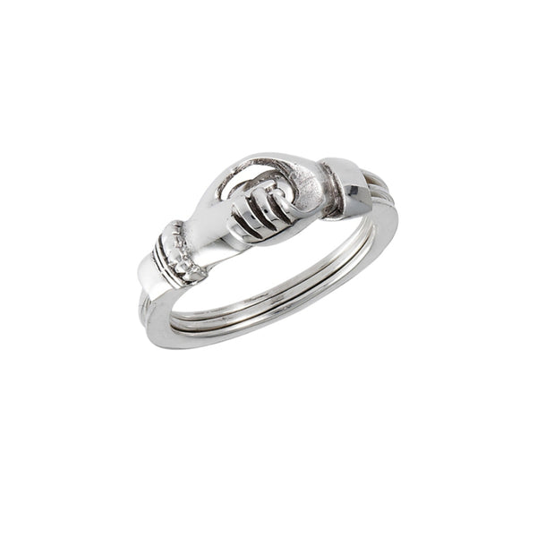 Hands and Heart Ring | Sterling Silver Fede Claddaugh | Light Years