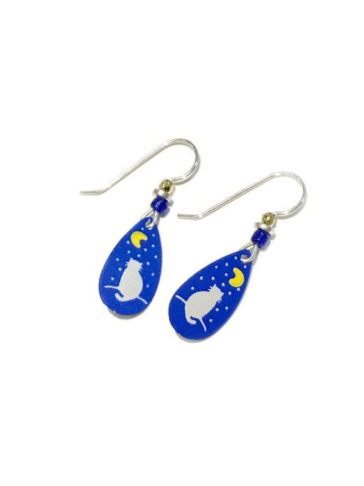 Moon & Cat Dangles Sienna Sky | Sterling Silver Earrings | Light Years