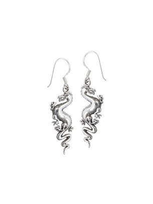 Winding Dragon Dangles | Sterling Silver Earrings | Light Years Jewelry