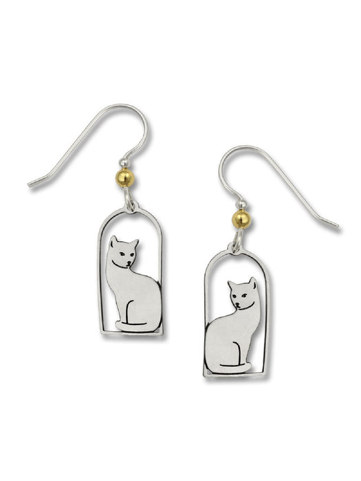Cat Silhouette Dangles by Sienna Sky | Sterling Silver | Light Years 