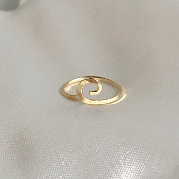 Handmade Spiral Ring | 14kt Gold Filled Size 5 6 7 8 9 10 | Light Years