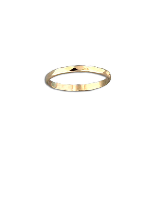 Gold Filled Hammered Band Ring | Size 5 6 7 8 9 | Light Years Jewelry