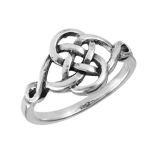 Classic Celtic Ring | Sterling Silver Sizes 5 6 7 8 9 10 | Light Years
