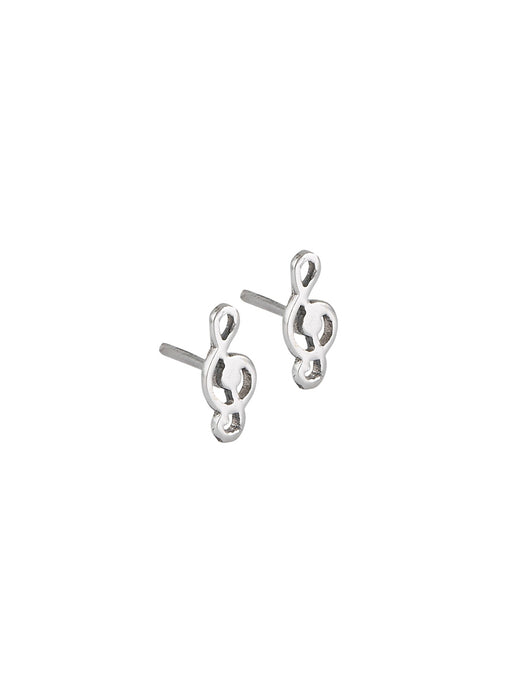 Treble Clef Posts | Sterling Silver Studs Earrings | Light Years Jewelry