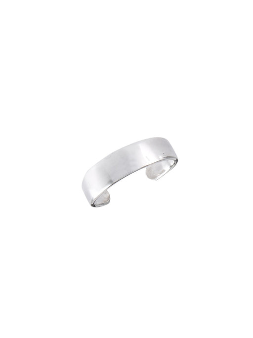 Simple Flat Band Adjustable Toe Ring | Sterling Silver | Light Years
