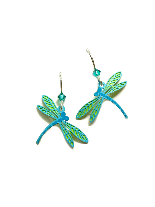 Blue Dragonfly Dangles Sienna Sky | Sterling Silver Earrings | Light Years