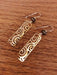 Swirl Spiral Columns by Adajio | Gold Filled Dangle Earrings | Light Years Jewelry