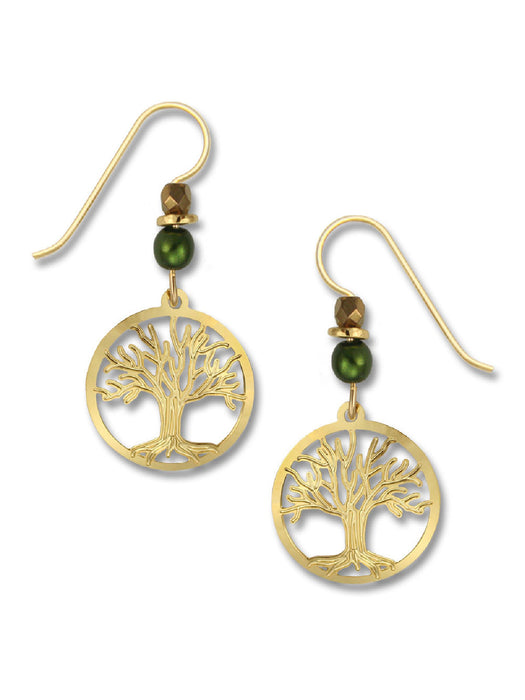 Gold Tree of Life Earring by Sienna Sky