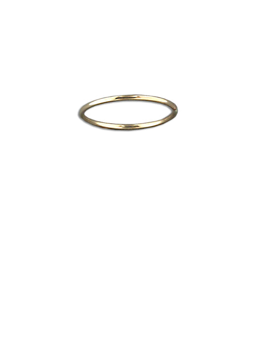 Thin Rounded Gold Fill Ring Band | Size 3 4 5 6 7 8 9 10 | Light Years