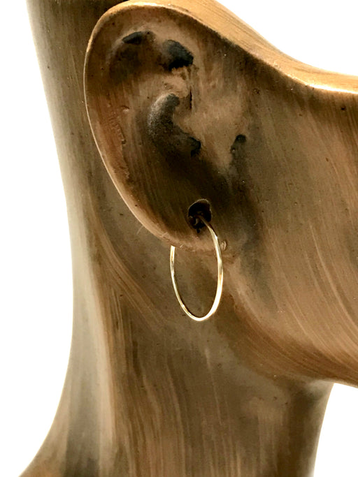 Thin Wire Hoops | Sterling Silver Gold Filled Earrings | Light Years