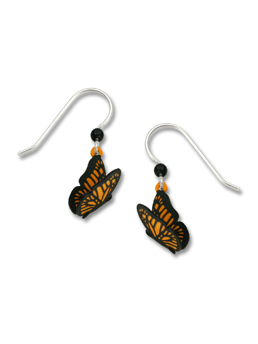Monarch Butterfly Dangles | Sterling Silver Earrings USA | Light Years Jewelry