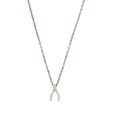Dainty Wishbone Necklace | Silver or Gold Plated | Light Years Jewelry