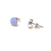 Round Blue Opal Posts | Sterling Silver Stud Earrings | Light Years Jewelry