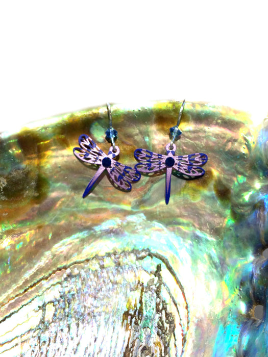 Purple Dragonfly Earrings by Sienna Sky | Sterling Silver | Light Years
