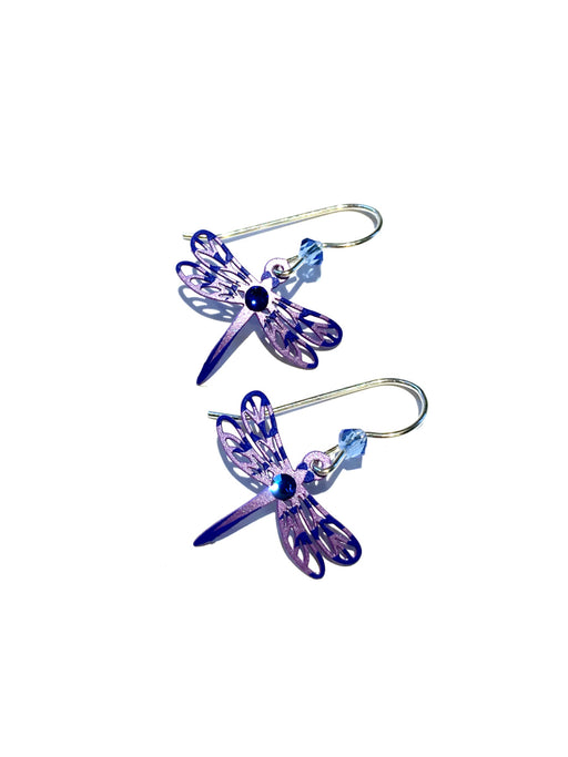 Purple Dragonfly Earrings by Sienna Sky | Sterling Silver | Light Years