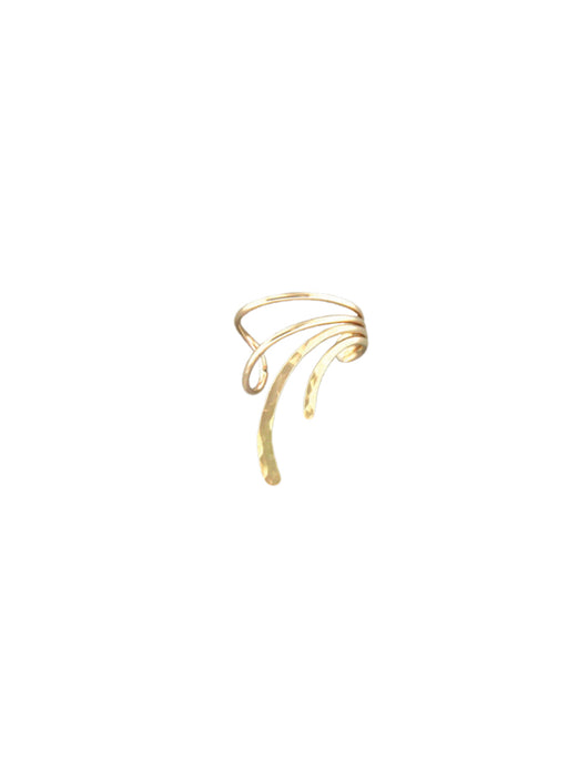 Hammered Comet Ear Cuff | Sterling Silver Gold Filled | Light Years