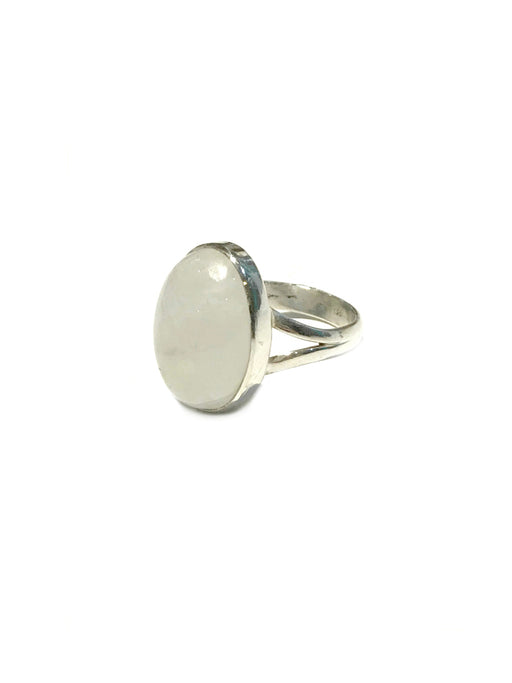 Moonstone Cabochon Ring | Size 7 8 9 Sterling Silver | Light Years 