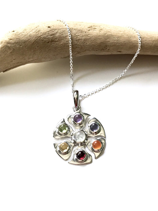 Chakra Gemstone Pendant Necklace | Sterling Silver | Light Years Jewelry