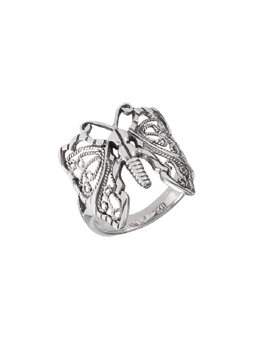 Filigree Butterfly Ring | Sterling Silver Size 7 8 9 10 | Light Years