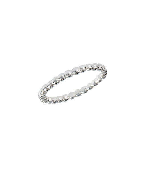 Ball Bead Band | Sterling Silver Ring Sizes 3 4 5 6 7 8 | Light Years