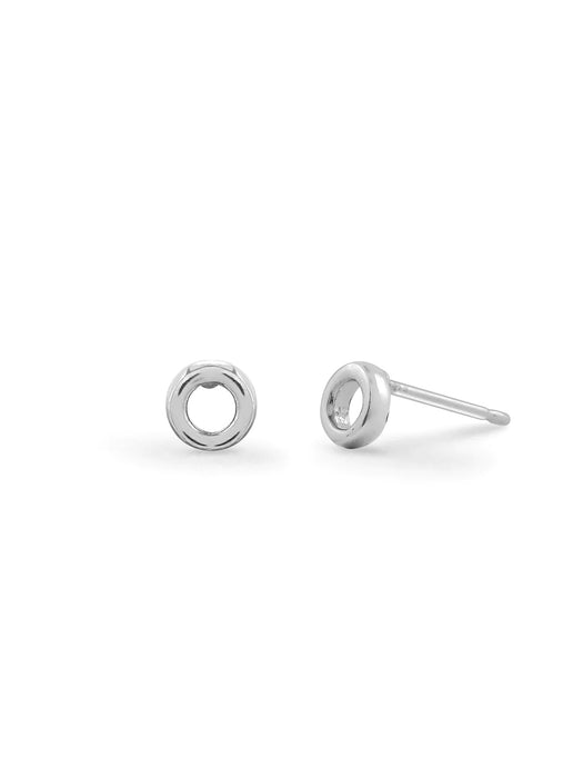 Open Circle Posts by boma | Sterling Silver Stud Earrings | Light Years Jewelry