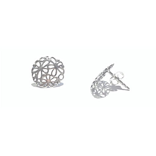 Open Flowers Posts | Sterling Silver Stud Earrings | Light Years