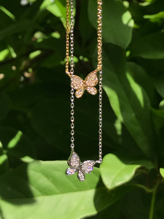 Sparkly Butterfly Necklace