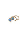 Blue Opal Curved Wire Earrings | Sterling Silver Gold Filled | Light Years