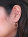 Diamond Cut Circle Dangles | Sterling Silver Earrings | Light Years