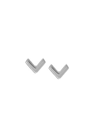 Chevron Posts by boma | Sterling Silver Studs Earrings | Light Years Jewelry