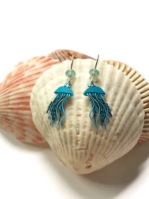 Jellyfish Dangles Sienna Sky | Handmade Silver Earrings | Light Years