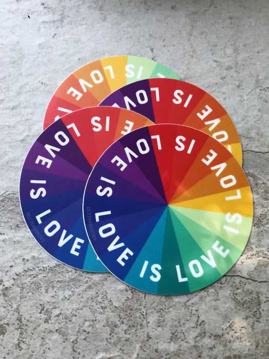 Love is Love Color Wheel Sticker | Rainbow Pride | Light Years Jewelry