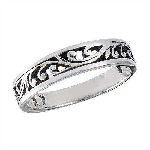 Filigree Vine Ring | Sterling Silver Size 5 6 7 8 9 10 | Light Years