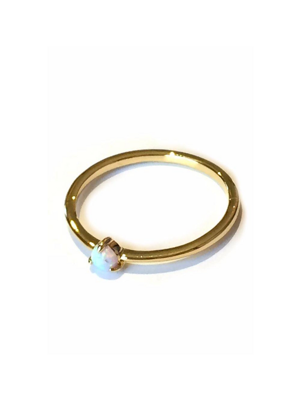 Tiny Opal Dot Ring, $12 | Gold Plated Size 6, 7, 8 | Light Years Jewelry