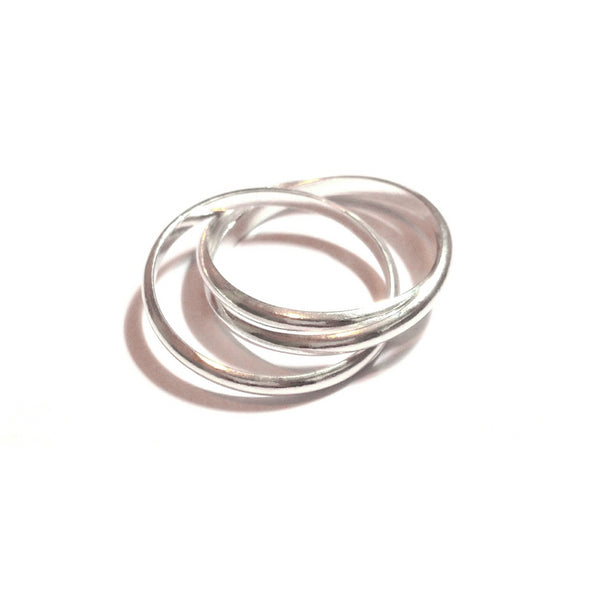 Triple Rolling Ring | Sterling Silver Size 6 7 8 9 10 | Light Years