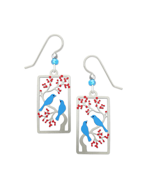 Two Birds in Cherry Tree Earrings by Sienna Sky | Light Years Jewelry