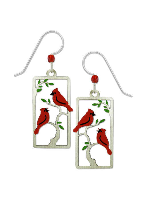 Cardinals in Tree Dangles Earrings by Sienna Sky | Light Years Jewelry