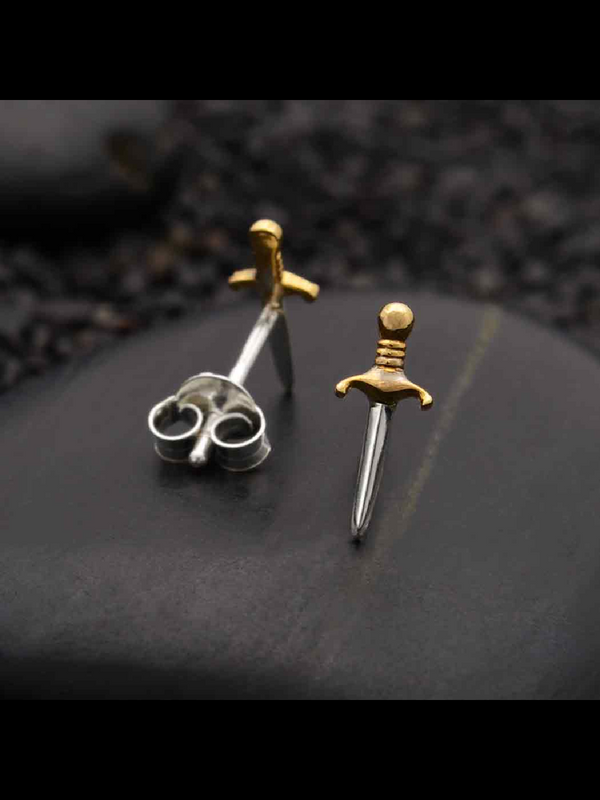 Dagger Sword Posts | Sterling Silver Bronze Studs Earrings | Light Years