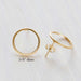 Modern Circle Posts by Amano, $18 | Gold | Light Years Jewelry
