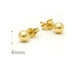 4mm 14kt Gold Filled Ball Posts | Gold Studs Earring | Light Years Jewelry