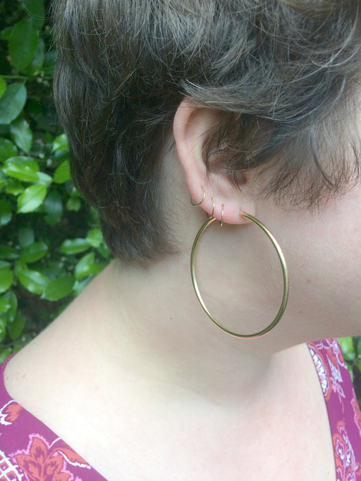 Thick 14kt Gold Filled Endless Hoops | Many Sizes | Light Years Jewelry
