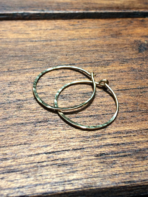 Gold Filled Hammered Hoops | 14kt Gold Earrings | Light Years Jewelry