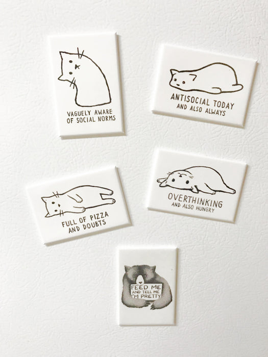 Antisocial Kitty Magnets