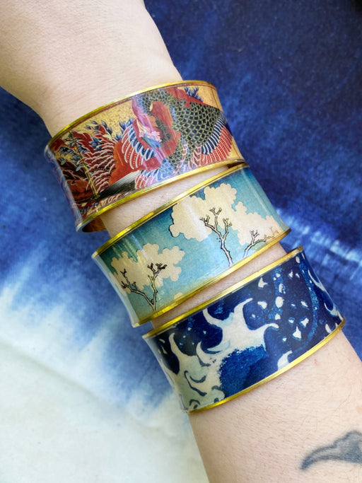 Wide Art Bangles Bracelets by Museum Reproductions | Light Years Jewelry