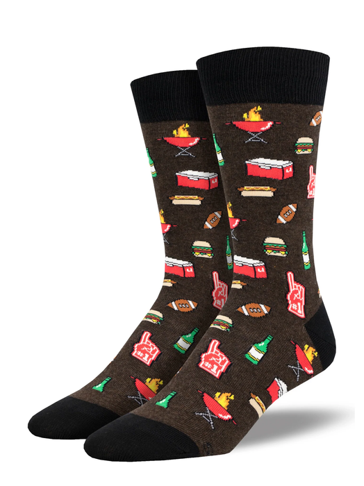 Tailgater Men's Crew Socks | Gifts & Accessories | Light Years Jewelry